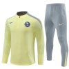 Sudadera De Entrenamiento Club América Cremallera De Cuarto 2024-25 Amarilla - Niño